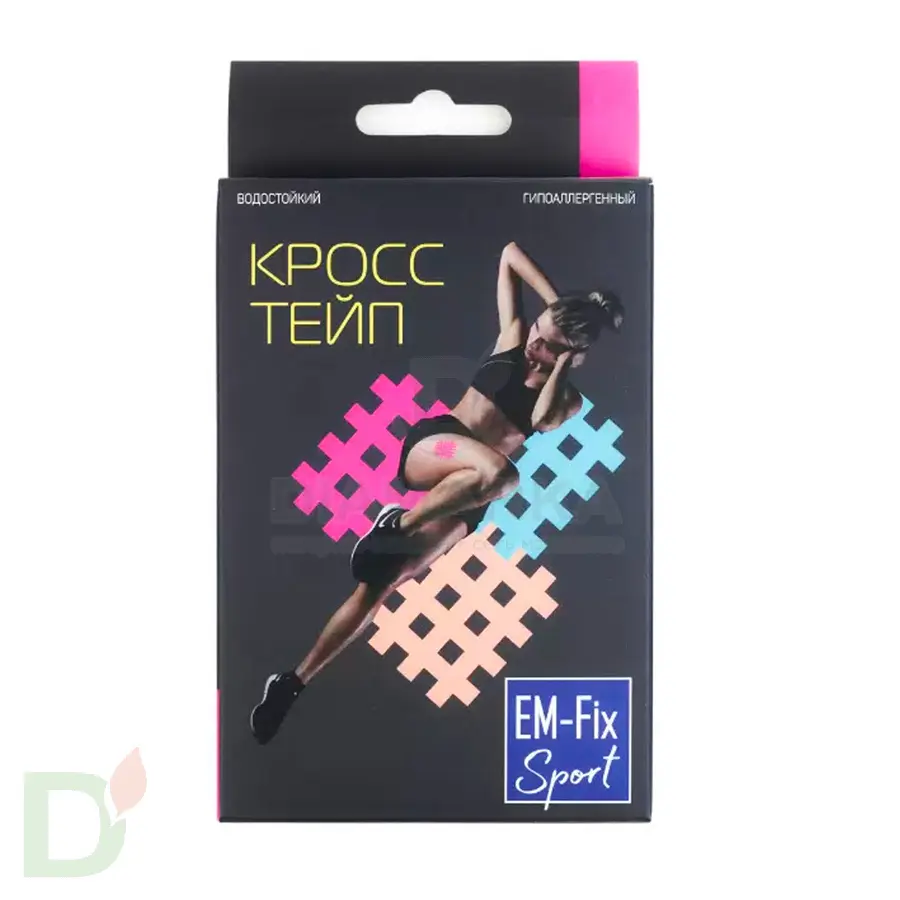 Кросс тейп водостойкий EM-Fix Sport розовый