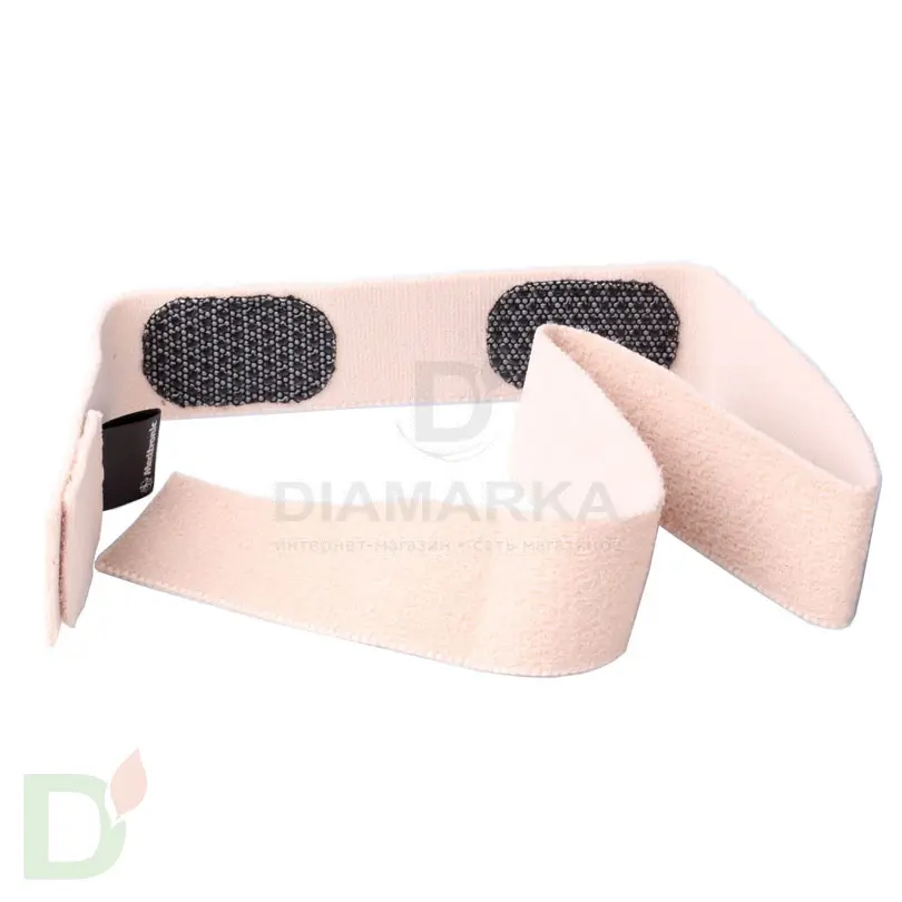 Пояс АСС-210 ВЕ бежевый с текстильной застежкой для крепления на ноге