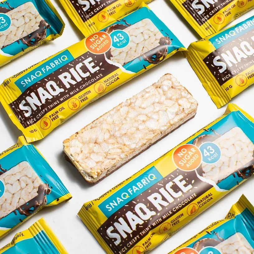 Батончик Snaq Fabriq рисовый глазированный молочным шоколадом, 10гр в Волгограде