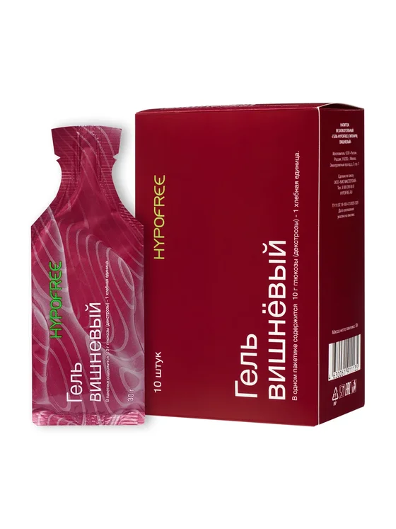 Гель HYPOFREE 1ХЕ Вишня, мягкая упаковка, 30мл в Волгограде