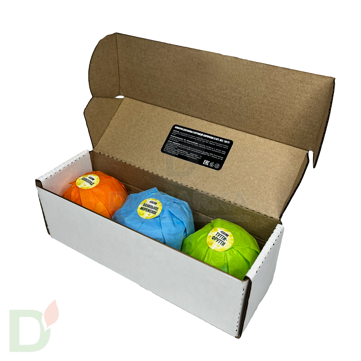 Бокс - Бомбочки для ванны детские (з шт в комплекте) в Волгограде