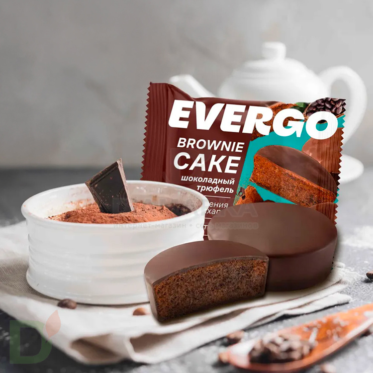 Брауни кейк Evergo со вкусом Шоколадный трюфель, 35гр