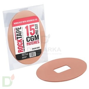 Тейп RockTape для крепления DEXCOM G4 или G5, бежевый, 1 шт.