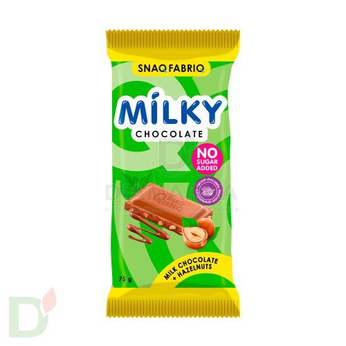 Шоколад Snaq Fabriq MILKY/МИЛКИ молочный с фундуком 75гр