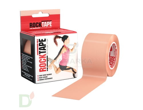 Тейп RockTape Classic 5см х 5м, телесный