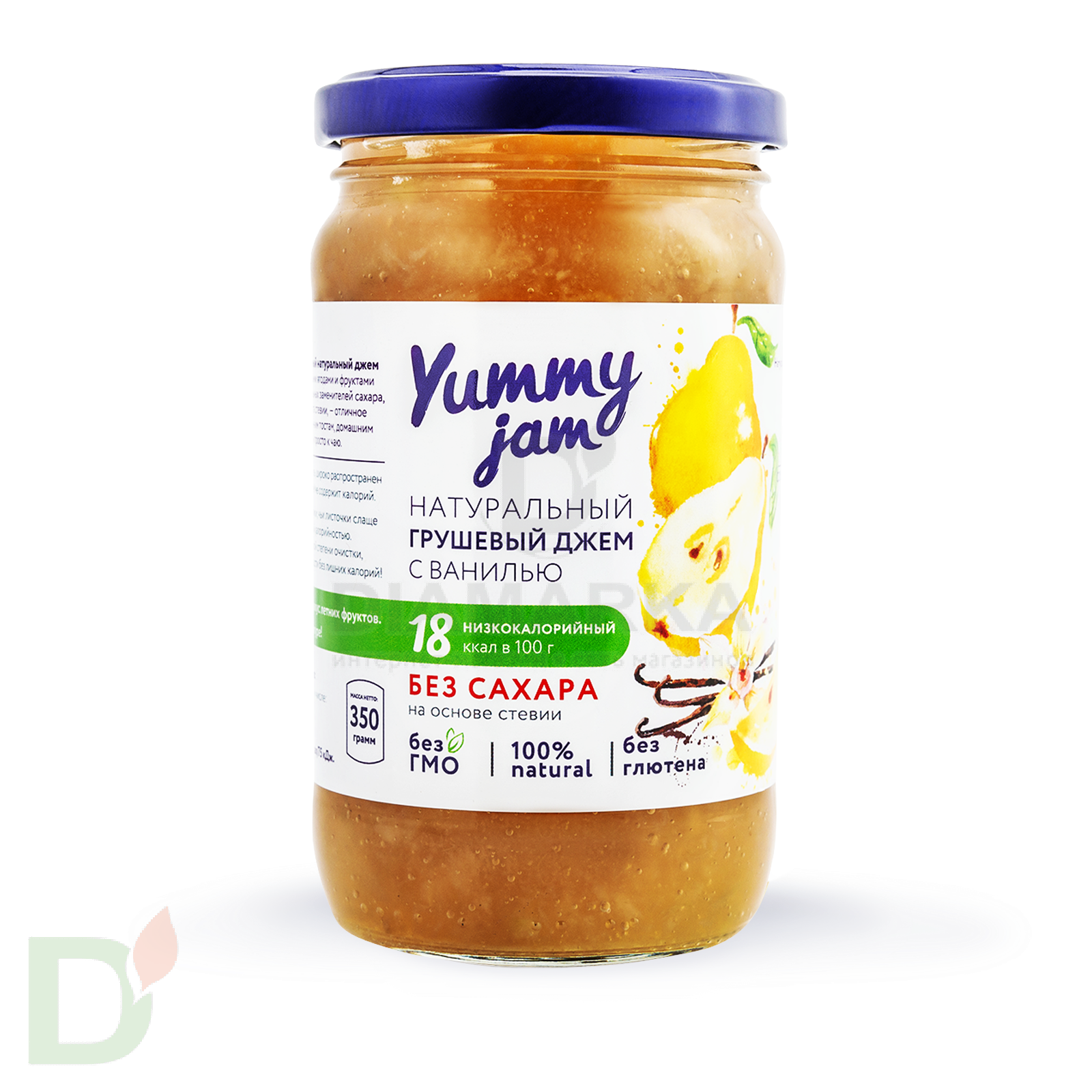 Джем YUMMY Грушевый с ванилью 350 гр.
