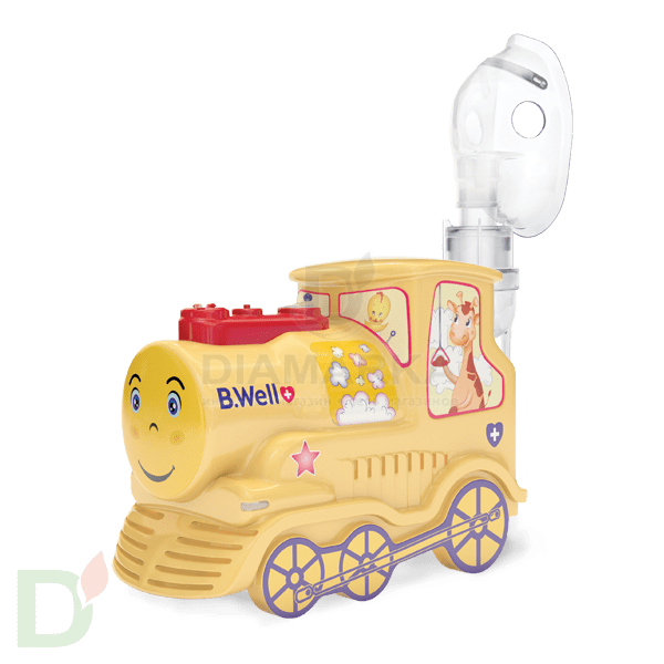 Ингалятор B.Well PRO-115 компрессорный детский, Паровозик
