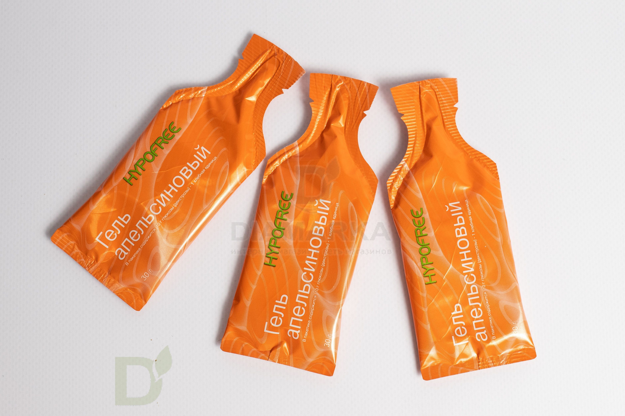 Гель HYPOFREE 1ХЕ Апельсин, мягкая упаковка, 10 саше по 30мл в Волгограде