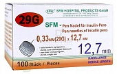 Иглы для шприц-ручек SFM 12,7 мм 29G, 100шт.