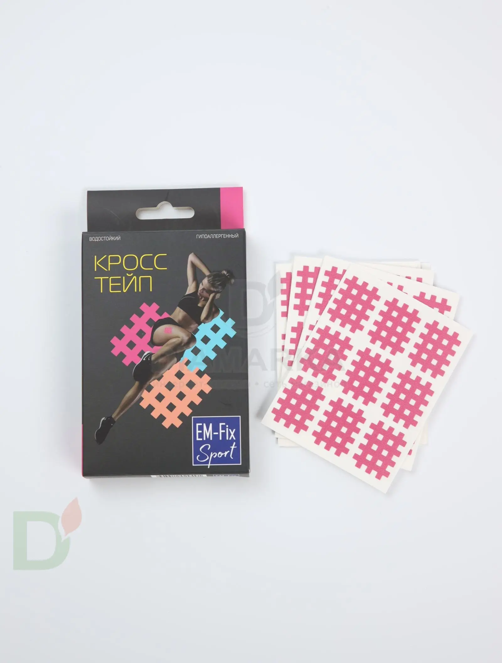 Кросс тейп водостойкий EM-Fix Sport розовый
