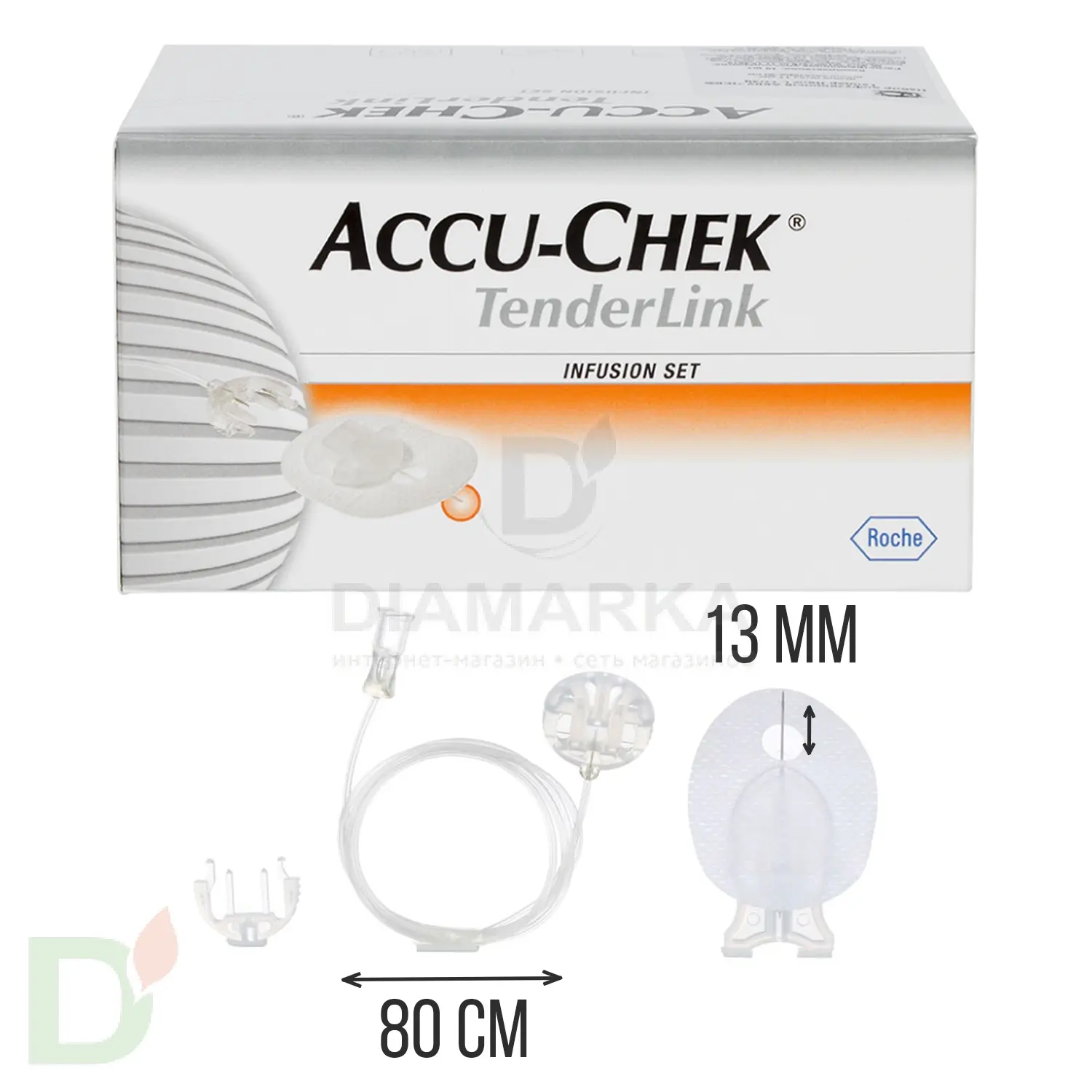 Акку-Чек ТендерЛинк 13/80, инфузионный набор, 1 шт. в Волгограде
