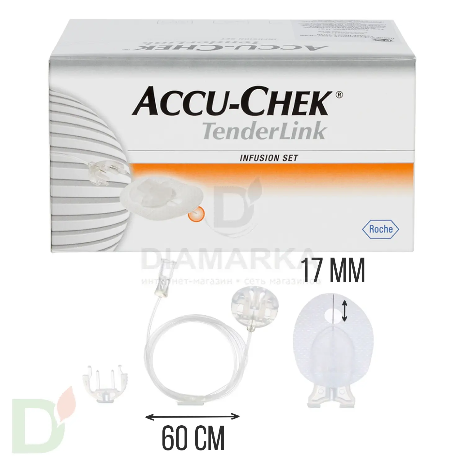 Акку-Чек ТендерЛинк 17/60, инфузионный набор, 1 шт. в Волгограде