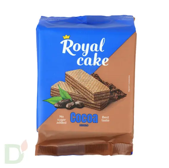 Вафли Royal cake со вкусом «КАКАО» без сахара, 120 г в Волгограде