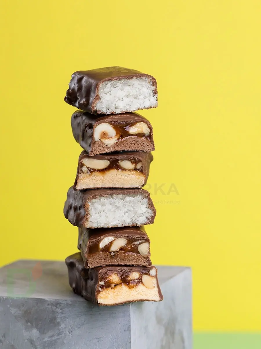 Батончик протеиновый FitnesShock Соленая карамель-Арахис 50гр. в Волгограде