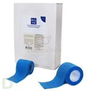 Бинт эластичный когезивный EM-fix krep Синий, 5 см х 4,5 м в Волгограде
