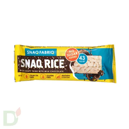 Батончик Snaq Fabriq рисовый глазированный молочным шоколадом, 10гр в Волгограде
