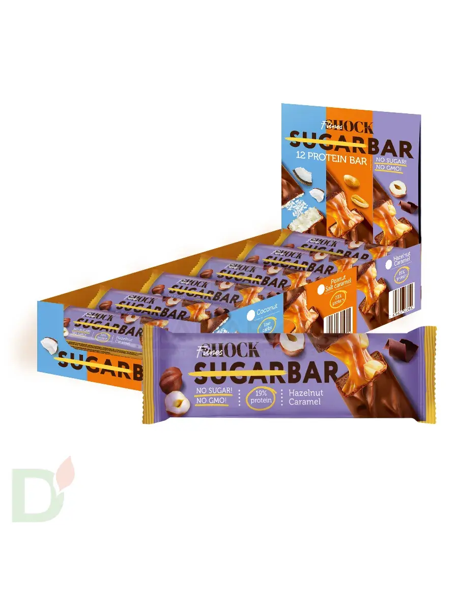 Батончик протеиновый FitnesShock Шоколадная карамель-фундук 50гр. в Волгограде