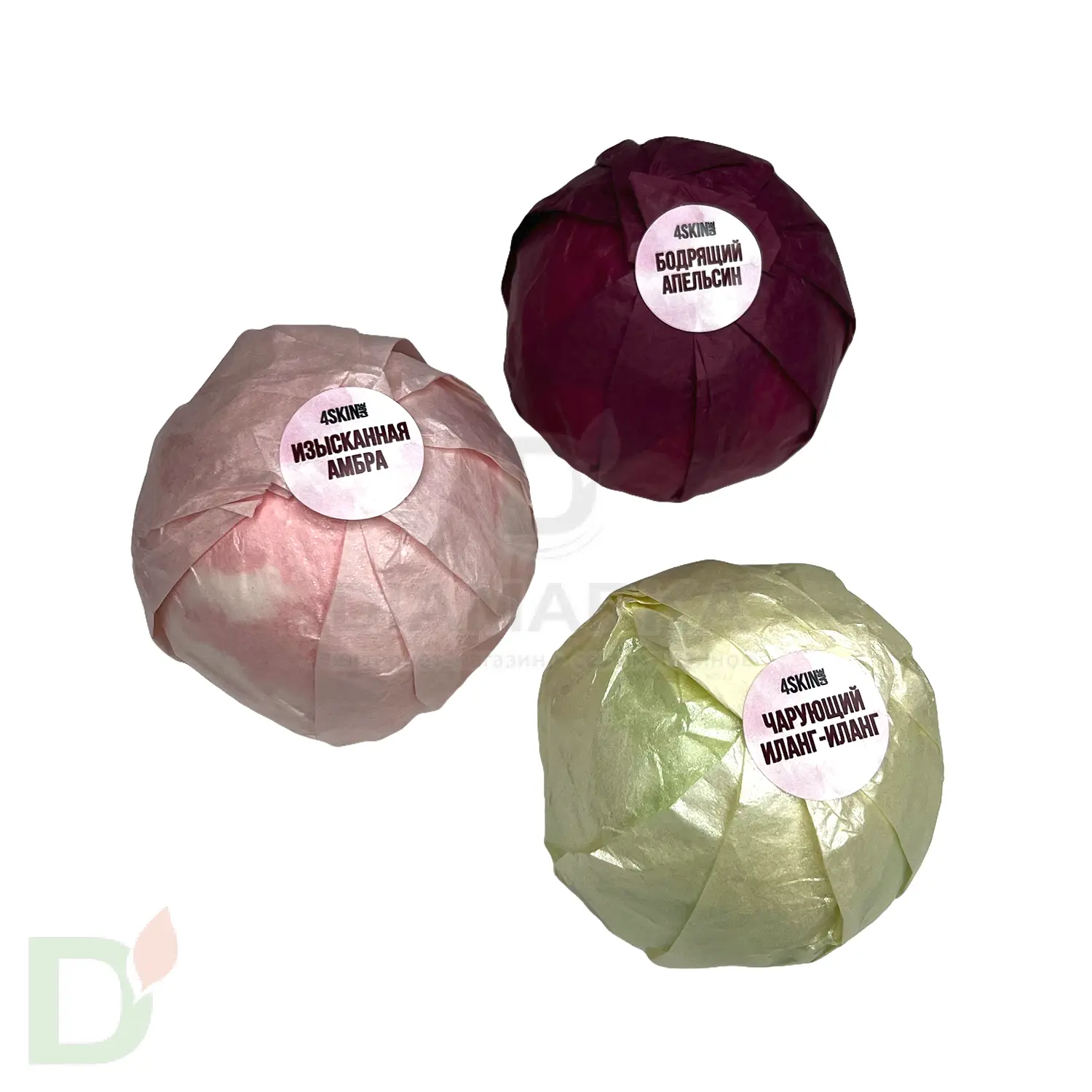 Бокс - Бомбочки для ванны взрослые с разводами (з шт в комплекте) в Волгограде