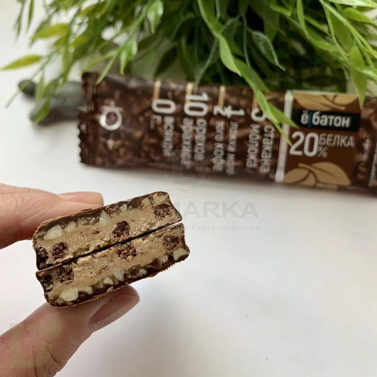 Батончик протеиновый Ё/батон "Арахис-Кофе" в шоколадной глазури 40гр в Волгограде