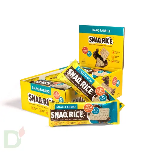 Батончик Snaq Fabriq рисовый глазированный молочным шоколадом, 10гр в Волгограде