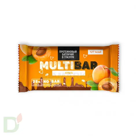 Батончик протеиновый Мультибар в глазури с курагой 40гр в Волгограде