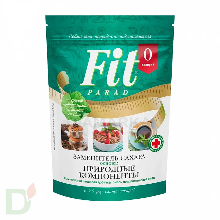 Заменитель сахара на основе эритрита "ФитПарад" №10 (дой пак) 150 гр