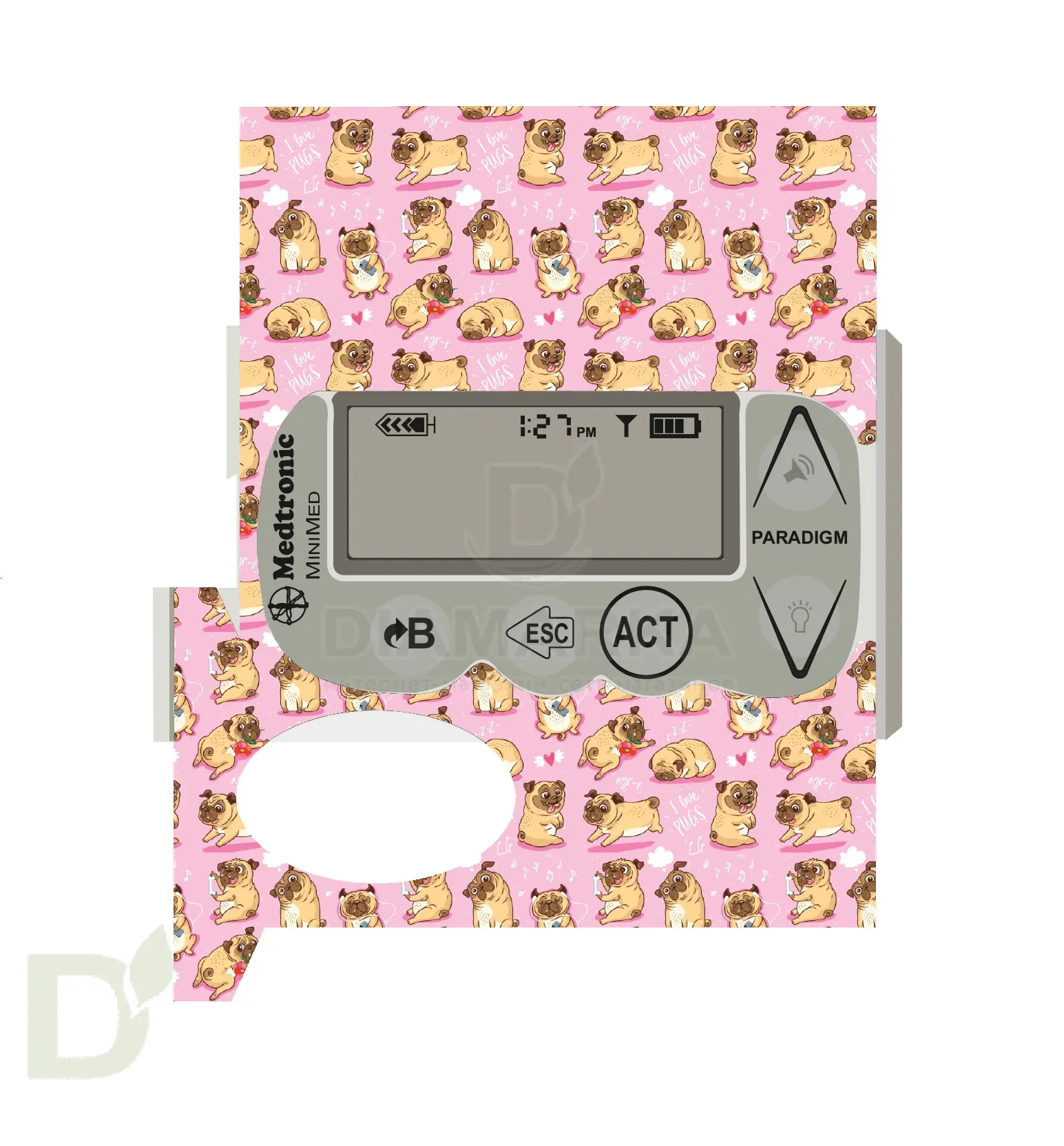 Наклейка на помпу Medtronic моделей 715, 722, 754