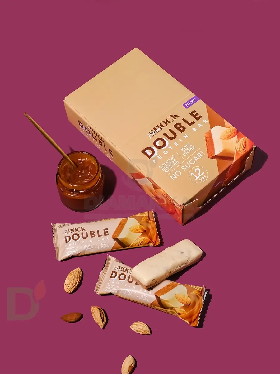 Батончик протеиновый FitnesShock Карамельный мусс с миндалем 40гр. в Волгограде