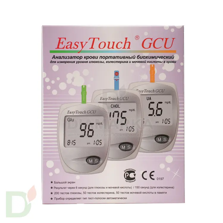 Биохимический анализатор ИзиТач (EasyTouch GCU) (глюкоза, холестерин и мочевая кислота в крови) в Волгограде